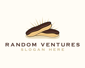 Chocolate Eclair Dessert logo design