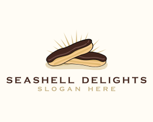 Chocolate Eclair Dessert logo design