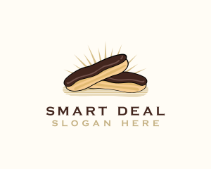 Chocolate Eclair Dessert logo design