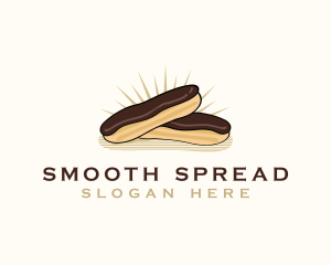 Chocolate Eclair Dessert logo design