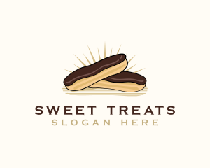 Confection - Chocolate Eclair Dessert logo design