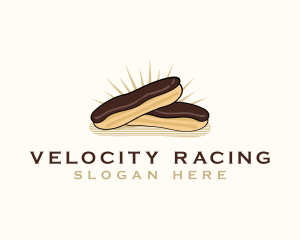 Chocolate Eclair Dessert logo design