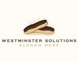 Chocolate Eclair Dessert logo design