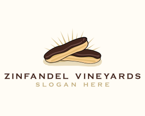 Chocolate Eclair Dessert logo design