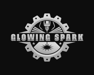 Mechanical Laser Engraving logo design