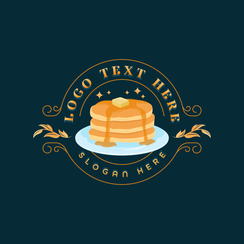 Sweet Breakfast Pancake Logo | BrandCrowd Logo Maker | BrandCrowd