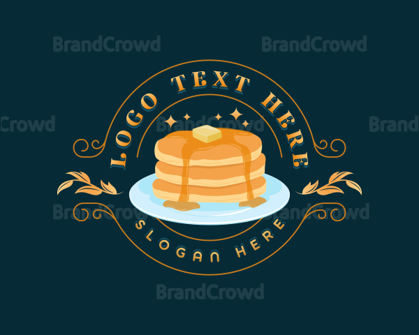 Sweet Breakfast Pancake Logo