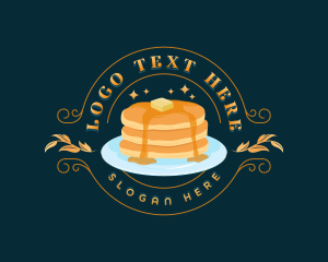 Breakfast Pancake Cafe Logo