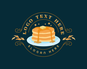 Buckwheat Pancakes - Sweet Breakfast Pancake logo design