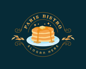 Sweet Breakfast Pancake logo design