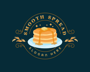 Butter - Sweet Breakfast Pancake logo design