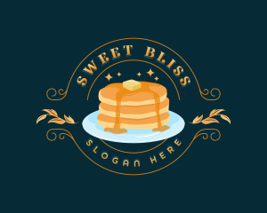 Sweet Breakfast Pancake logo design