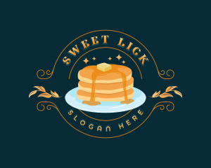 Sweet Breakfast Pancake logo design