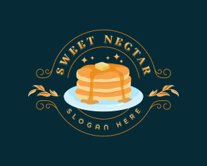 Sweet Breakfast Pancake logo design