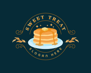 Sweet Breakfast Pancake logo design