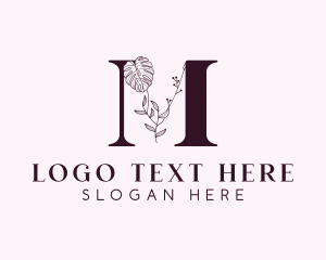 Elegant - Aesthetic Leaf Letter M logo design
