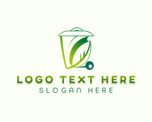 Recycling Bin - Eco Trash Sanitation logo design