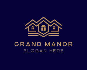 Residential Mansion Roof logo design