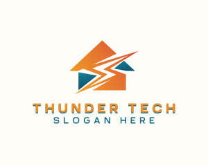 Thunder Power Electrician logo design