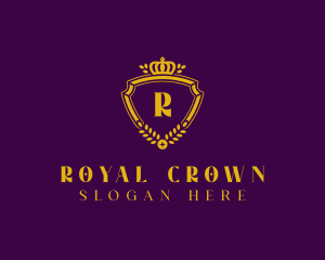 Crown Shield Monarch logo design