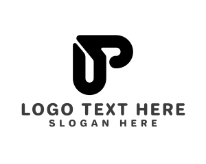 Black And White - Minimalist Company Brand Letter P logo design