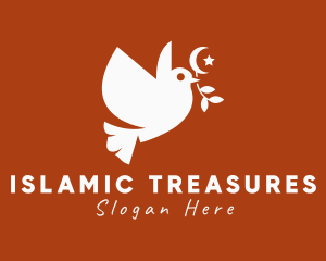 Islam - Islamic Peace Dove logo design