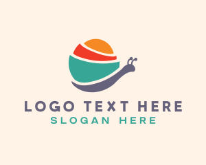 Mollusc - Snail Animal Shell logo design