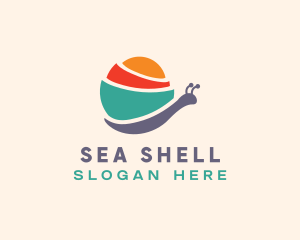 Snail Animal Shell logo design