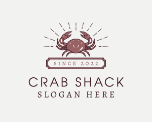 Crab Seafood Buffet logo design