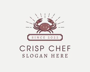 Crab Seafood Buffet logo design