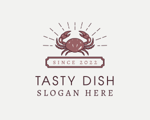 Crab Seafood Buffet logo design