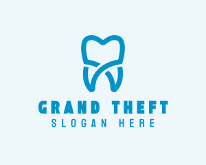 Periodontist - Dental Molar Tooth logo design