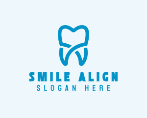 Orthodontics - Dental Molar Tooth logo design