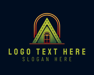 Establishment - Triangle House Roof logo design