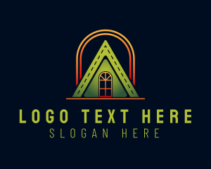Triangle House Roof Logo