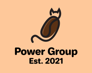 Pet Store - Monoline Coffee Cat logo design