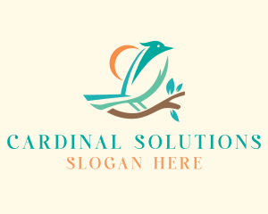 Perched Bird Branch logo design