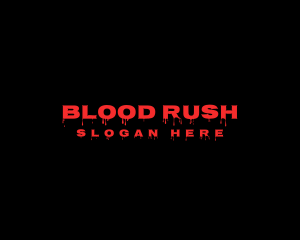 Scary Blood Drip Business logo design