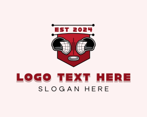 League - Hockey Helmet Championship logo design