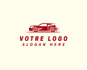 Driving - Automobile Racing Car logo design