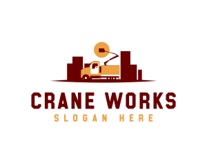 Crane - Automotive Crane Truck logo design