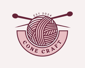 Handcrafted Yarn Embroidery logo design