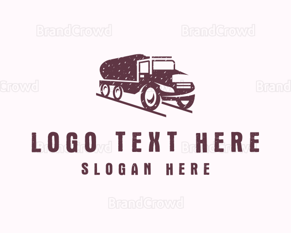 Tank Truck Transport Logo