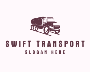 Tank Truck Transport logo design