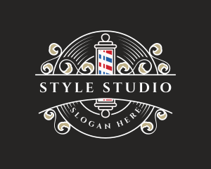 Salon Haircut Barbershop logo design