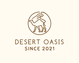 Camel - Desert Camel Travel logo design