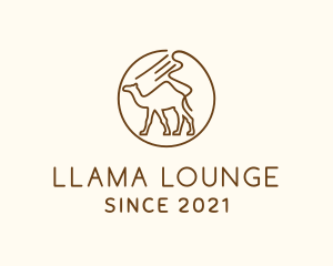 Llama - Desert Camel Travel logo design