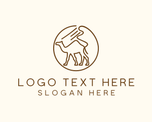 Egypt - Desert Camel Travel logo design