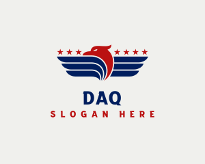 Patriotic Winged Eagle Logo