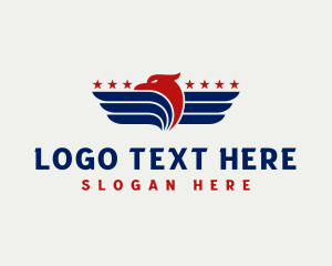 Patriotic - Patriotic Winged Eagle logo design